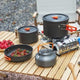 Aluminum Camping Cookware Set HTO-1024 – Lightweight & Portable Outdoor Cooking Set