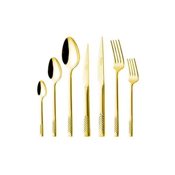 Seden Helena 30-Piece Gold Titanum Cutlery Set