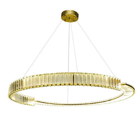 Modern Luxury Rings Crystal Circle Chandeliers Hanging Lights BoB Lights