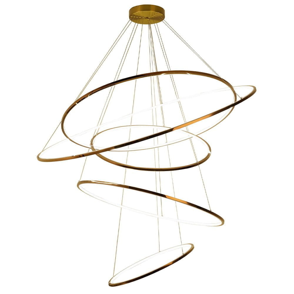 Modern Ceiling Chandelier Circle 5 Rings Hanging Light - Omk8031
