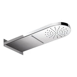 Wall Mounted Head Shower Soffione Parete Cascade Inox