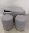 ID-PF3 Stool Bench 3pcs gray 80*38*43"