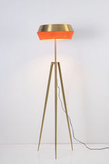 Floor lamp-SM2289F-A-D555×H1700-Golden-Aluminum+Rattan