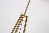Floor lamp-SM2289F-A-D555×H1700-Golden-Aluminum+Rattan