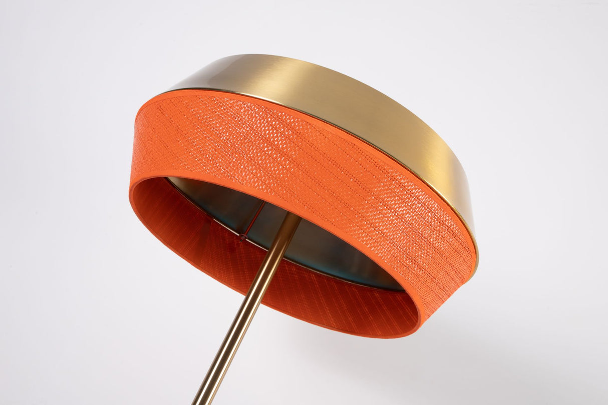 Floor lamp-SM2289F-A-D555×H1700-Golden-Aluminum+Rattan