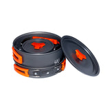 Aluminum Camping Cookware Set HTO-1025 – Lightweight & Portable Outdoor Cooking Set