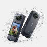 كاميرا الحركة إنستا 360 X4 بدقة 8K بزاوية 360 درجة - أسود