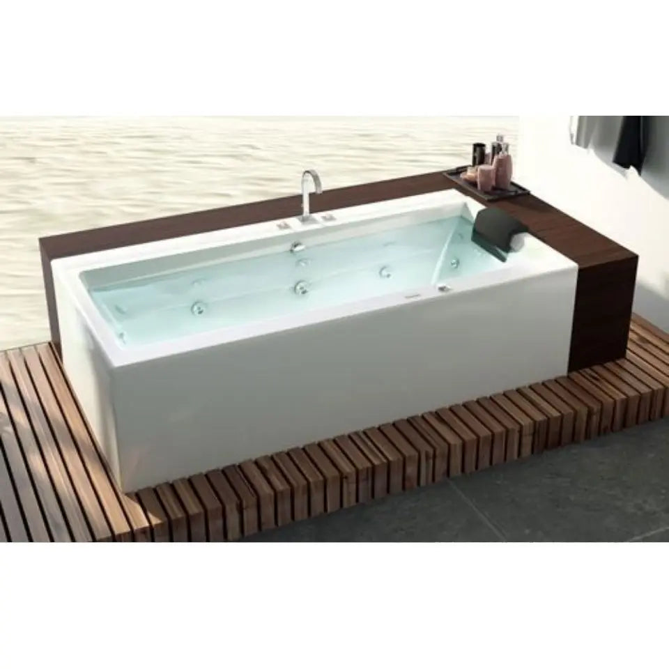 JWP-WHT-KUBIX180CX 180X80X47 WHIRLPOOL AND AIRPOOL COMBI SYSTEM