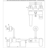 Single Lever Wall Mixer - Chrome