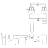 Single Lever Wall Mixer - Chrome