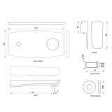 Exposed Parts of Single Lever Built-In In-Wall Manual Valve with Basin Spout