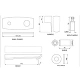 Exposed Part Kit of Single Concealed Stop Cock - Chrome