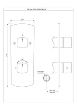Aquamax Exposed Part Kit of Thermostatic Shower Mixer - Chrome