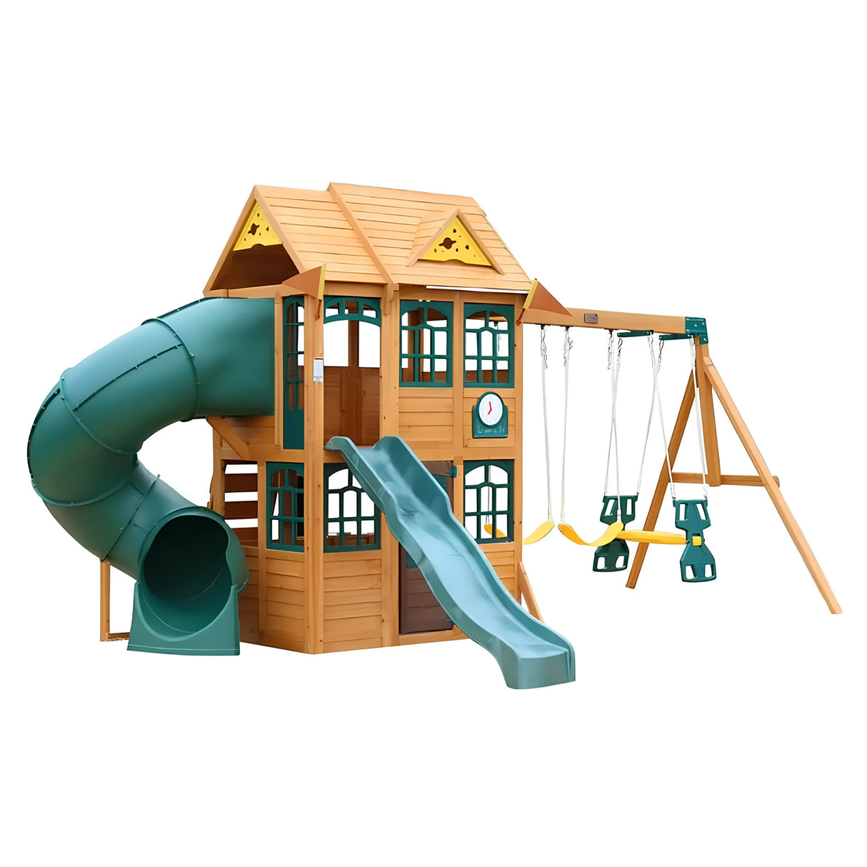 KidKraft Charleston Lodge Fort Wooden Playset – Outdoor Kids’ Backyard Adventure Playground