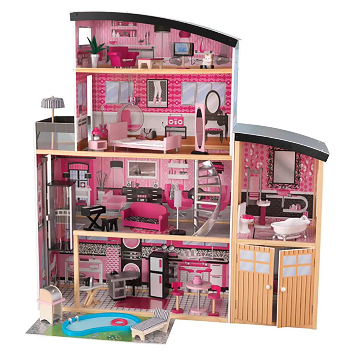 KidKraft Sparkle Mansion Dollhouse – Large Wooden Mansion Dollhouse for Kids