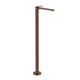Floor Mounted Single Lever Basin Mixer - Blush Gold PVD
