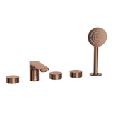 5-Hole Bath Tub Mixer - Blush Gold PVD