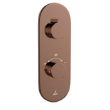 Aquamax Thermostatic Shower Mixer- Blush Gold PVD