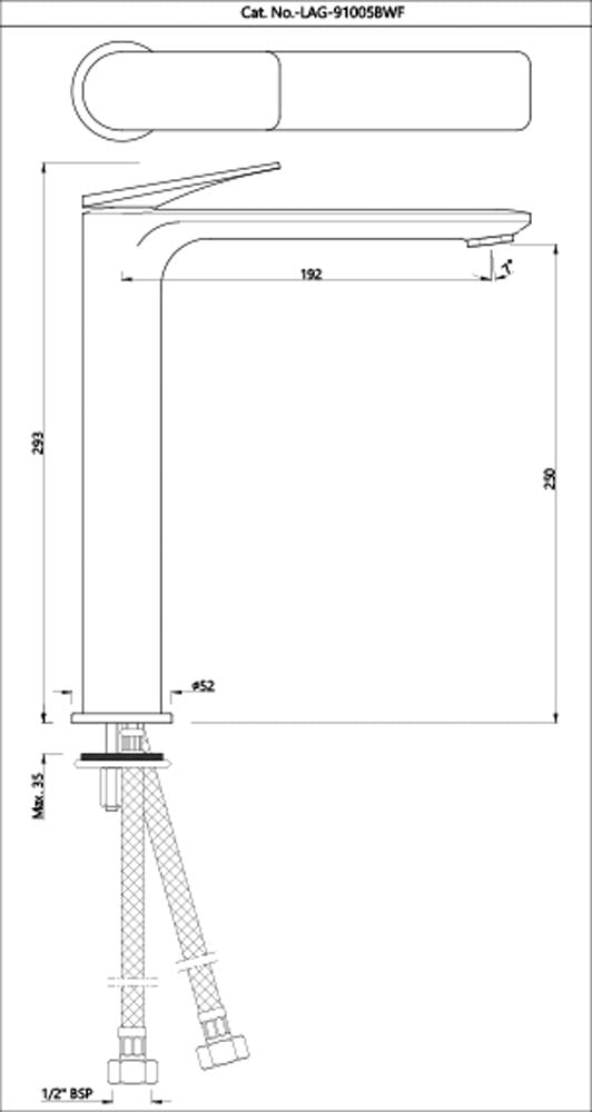 Single Lever Tall Boy - Blush Gold PVD