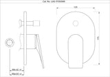 Single Lever Concealed Divertor - Blush Gold PVD