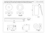 Exposed Parts kit of Single Lever Basin Mixer Wall Mounted - Blush Gold PVD