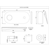 Exposed Part Kit of Left Hand Side Operated Single Lever Basin Mixer - Blush Gold PVD