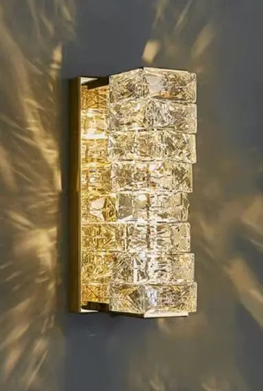 LED Wall Light -1W L120×H250mm Metal + Crystal Gold  8019S