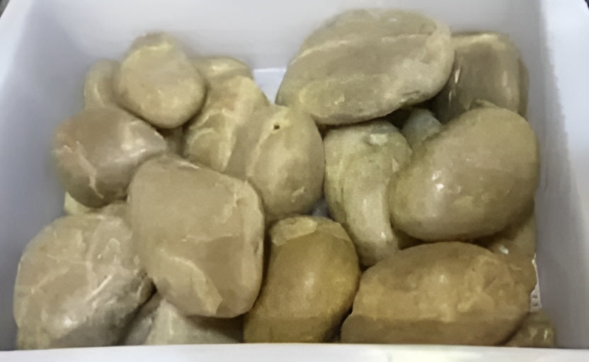 LXP-001 Yellow High Polished Pebble Stone