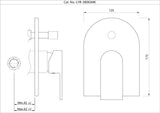 Single Lever Exposed Parts Kit of Diverter