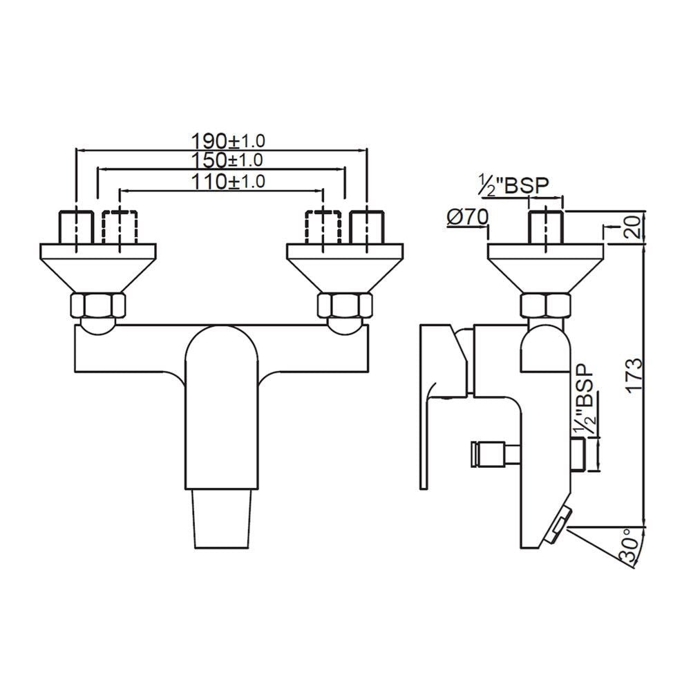 Single Lever Wall Mixer
