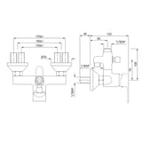 Single Lever Exposed Shower Mixer
