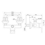 Single Lever Exposed Shower Mixer