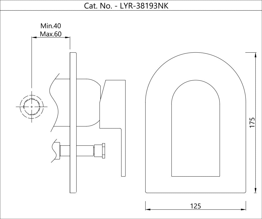 Single Lever 3-inlet Diverter