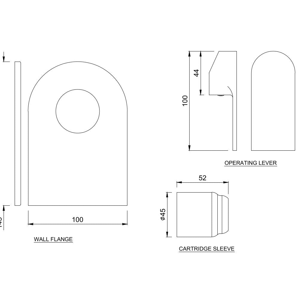 Single Lever Exposed Parts Kit of Deusch Mixer