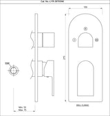 Aquamax Exposed Part Kit of Single Lever Shower Mixer