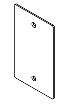 Legrand Evolution Series EFB6 Floor Box Blank Device Plate Qatar