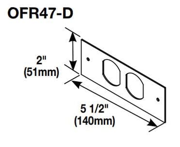 Legrand Wiremold OFR Series Overfloor Raceway Duplex Device Plate Qatar