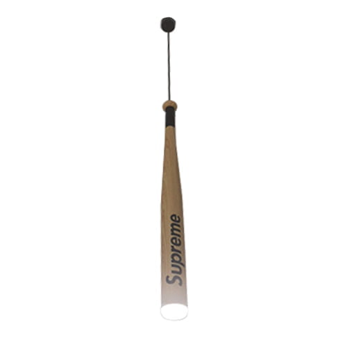 Baseball Woodgrain Black Handle Light