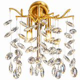 مصباح جداري داخلي حديث من الكريستال الفضي بتقنية LED - (d35) 3000 كلفن