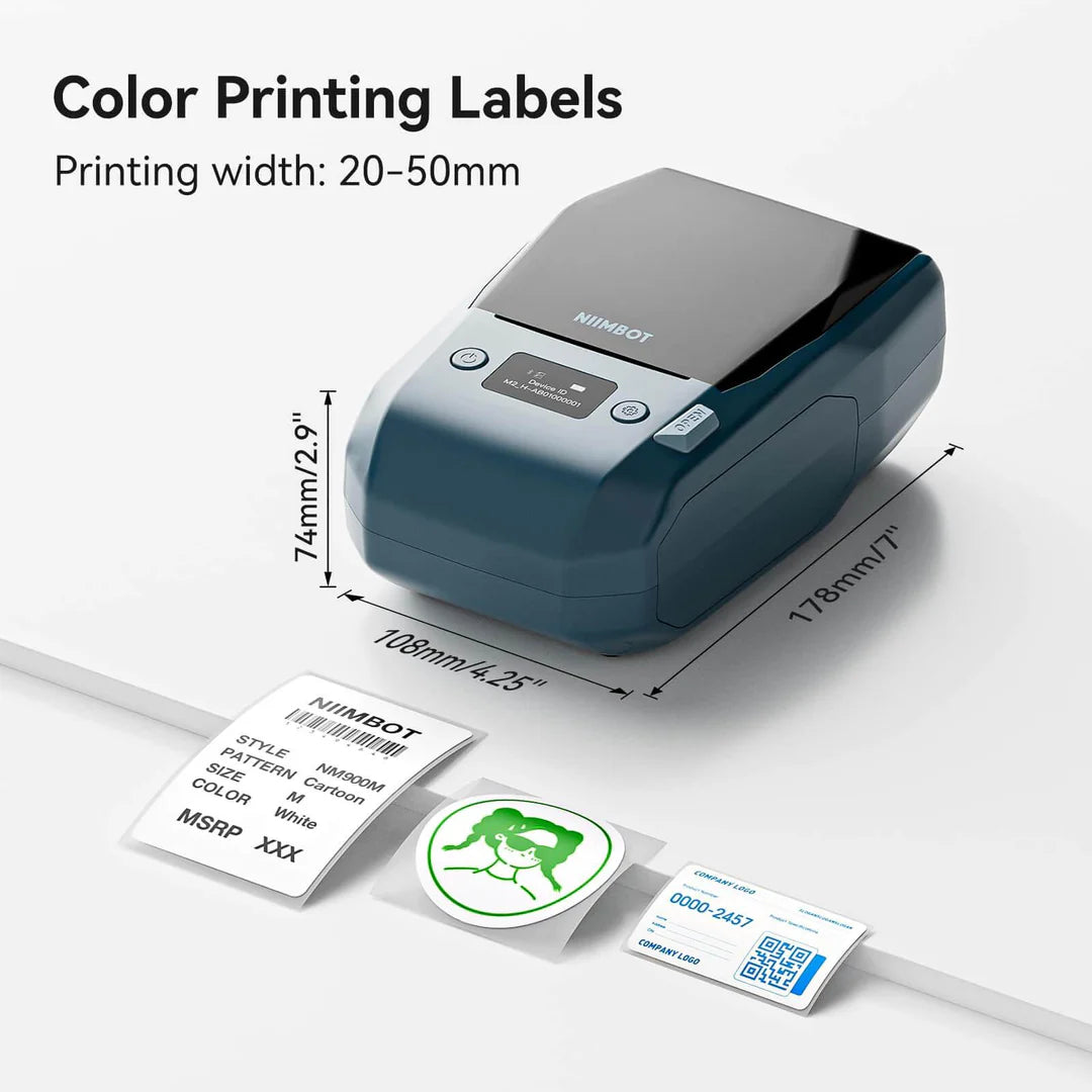NIIMBOT M2 Thermal Transfer Label Maker, Smart Color Printing