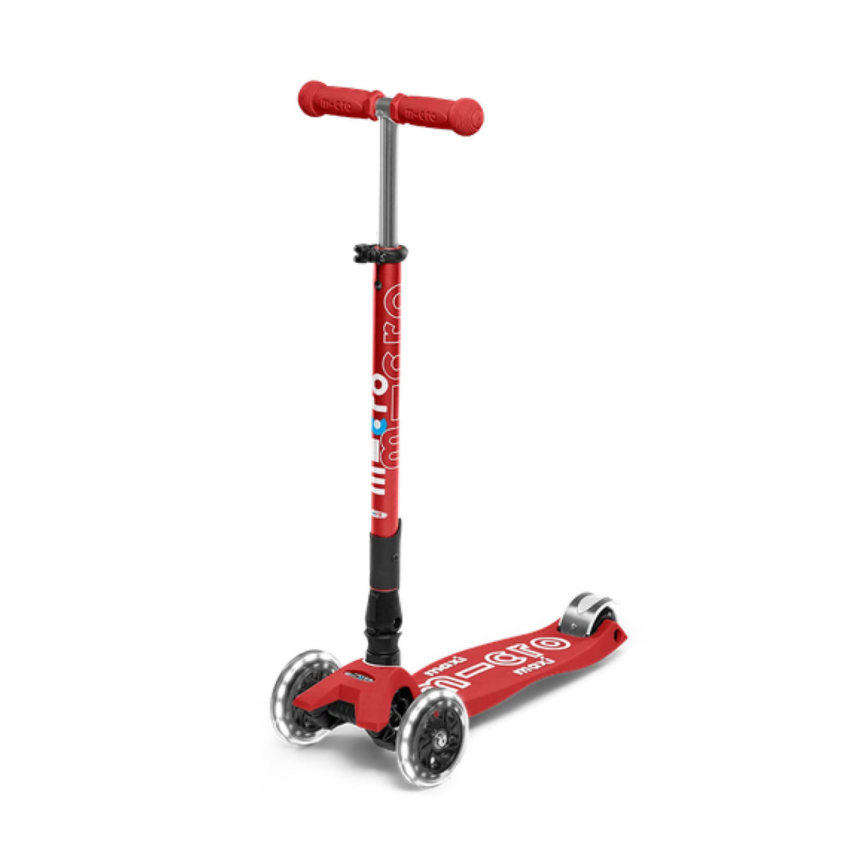 Maxi Micro Deluxe Foldable Red LED MMD098 Scooter
