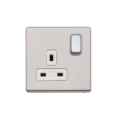 MK Aspect 13 Amp Single Double Pole Switched Socket Qatar