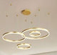 MLA7188 Modern Ring Light Brushed Gold D400+600+800+1000mm 3 Colors