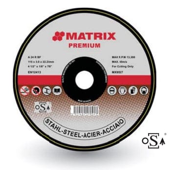 Matrix PREMIUM Metal cutting disc 115x3x22.2mm Qatar
