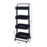 Metal 4 Tier Multi-purpose Organizer Kitchen Rack