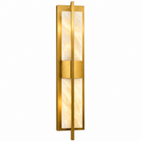 مصباح حائط LED عصري طويل بتصميم رخامي فضي نحاسي – 2016 واط 3000 كلفن