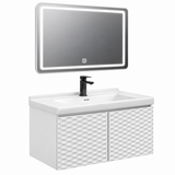 Aviation Vanity Cabinet - White 800mm with LED mirror (4000K)