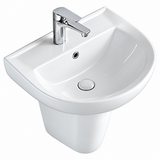 5018 - 555*450*500 Wall Hung Basin Glossy White (167340)