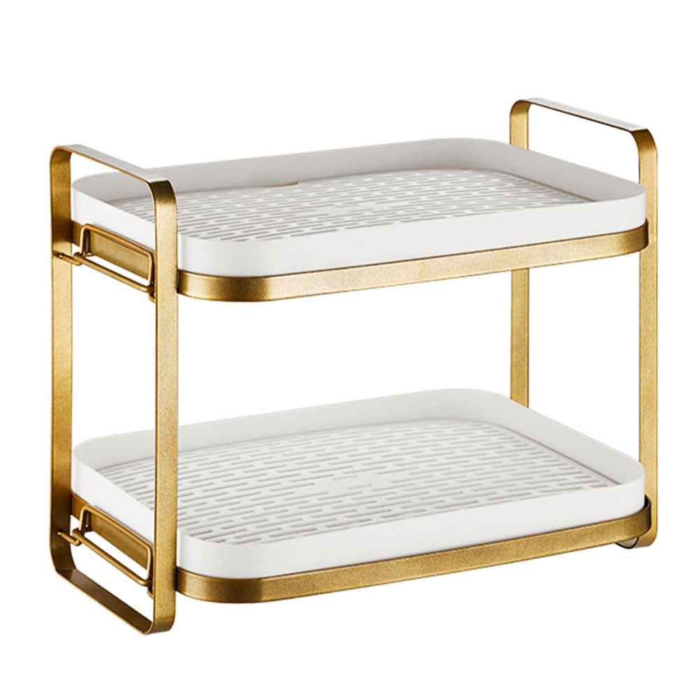 Multi-functional Storage Organizer Rack With Removable Drain Tray
