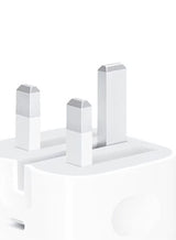 20W USB-C 3-Pin Power Adapter / (Original iPhone Charger) - White